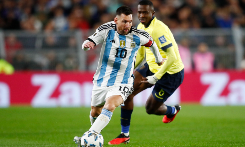 موعد مباراة الأرجنتين والإكوادور