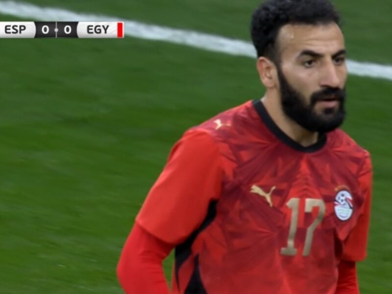 مهند لاشين يتألق ويحقق لقب أفضل لاعب في الشوط الأول من مواجهة مصر ضد إسبانيا متفوقا على يامال