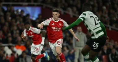 أرسنال يتعادل سلبياً مع سبورتينج لشبونة في شوط أول يسهم في تعزيز آمال الجانرز للتأهل لنصف نهائي دوري الأبطال