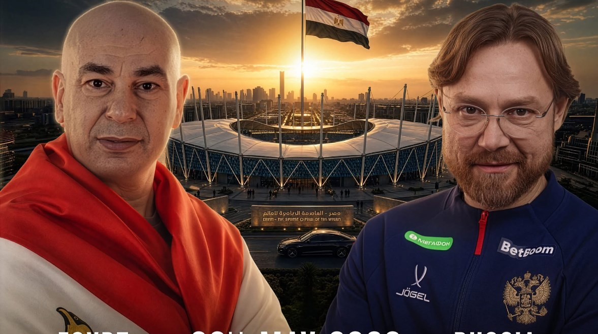 استاد مصر يستعد لاستقبال قمة كروية مثيرة بين المنتخب المصري ونظيره الروسي استعدادًا للمونديال القادم