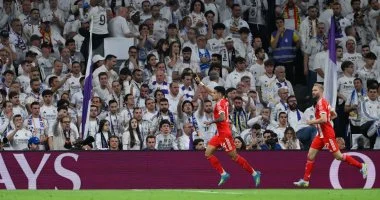 بايرن ميونخ يتفوق على ريال مدريد في عقر داره بهدفين مقابل هدف في ربع نهائي دوري الأبطال الأوروبي