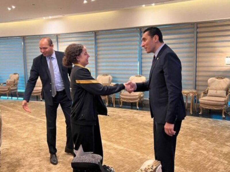 وزير الرياضة يكرم هنا جودة بعد إنجازها التاريخي في كأس العالم لتنس الطاولة والذي يسجل فخرًا جديدًا لمصر